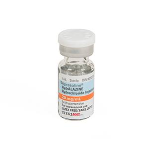 HYDRALAZINE HCL 20MG/ML(APRESOLINE)
